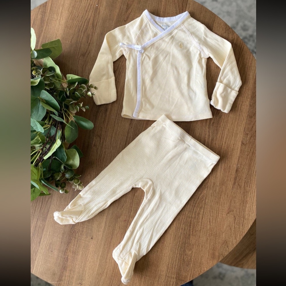 Ralph Lauren Soft Yellow Kimono Set